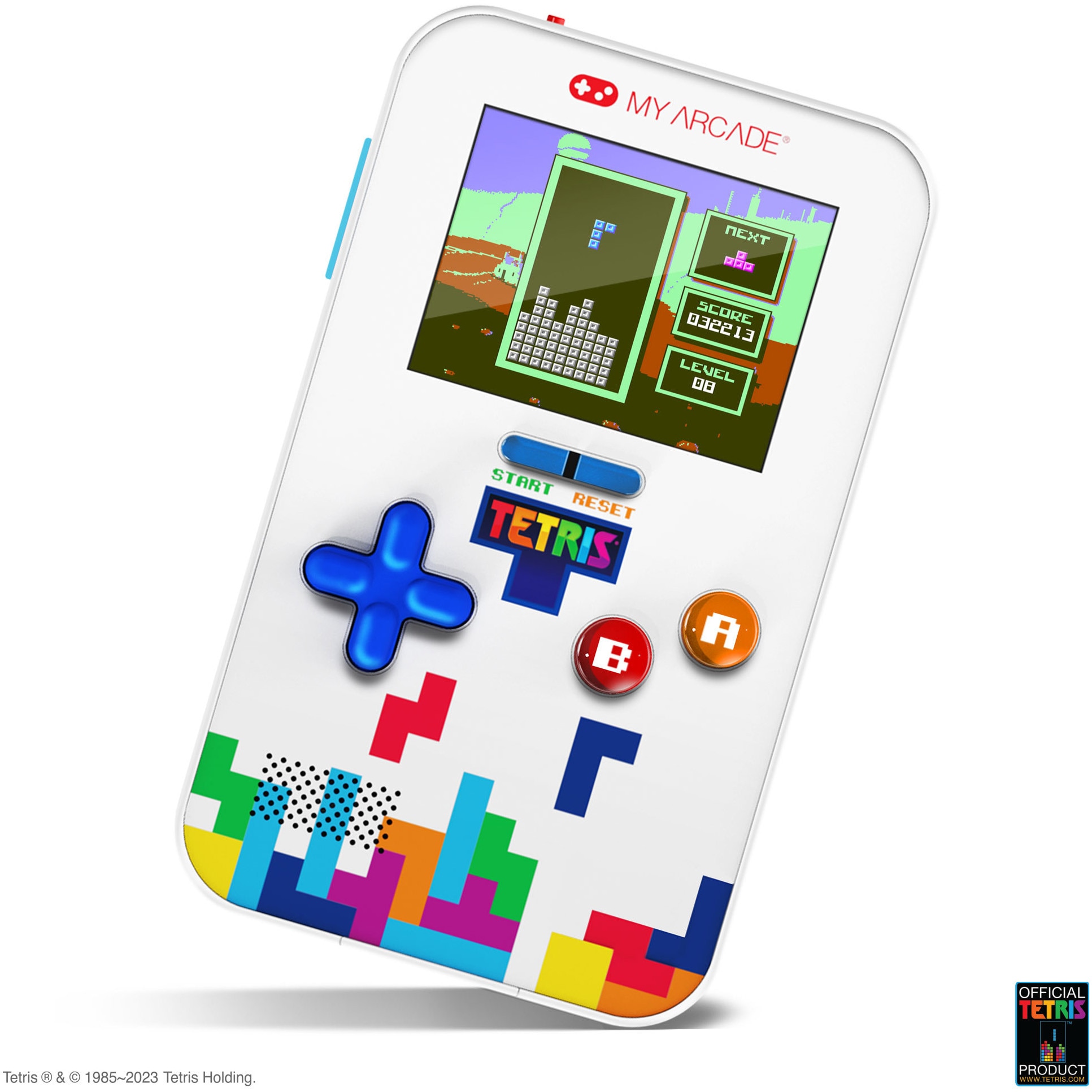 arcade friends VS-1P 乳白緑 Consola portabila My Arcade Go Gamer Tetris Portable Video Game