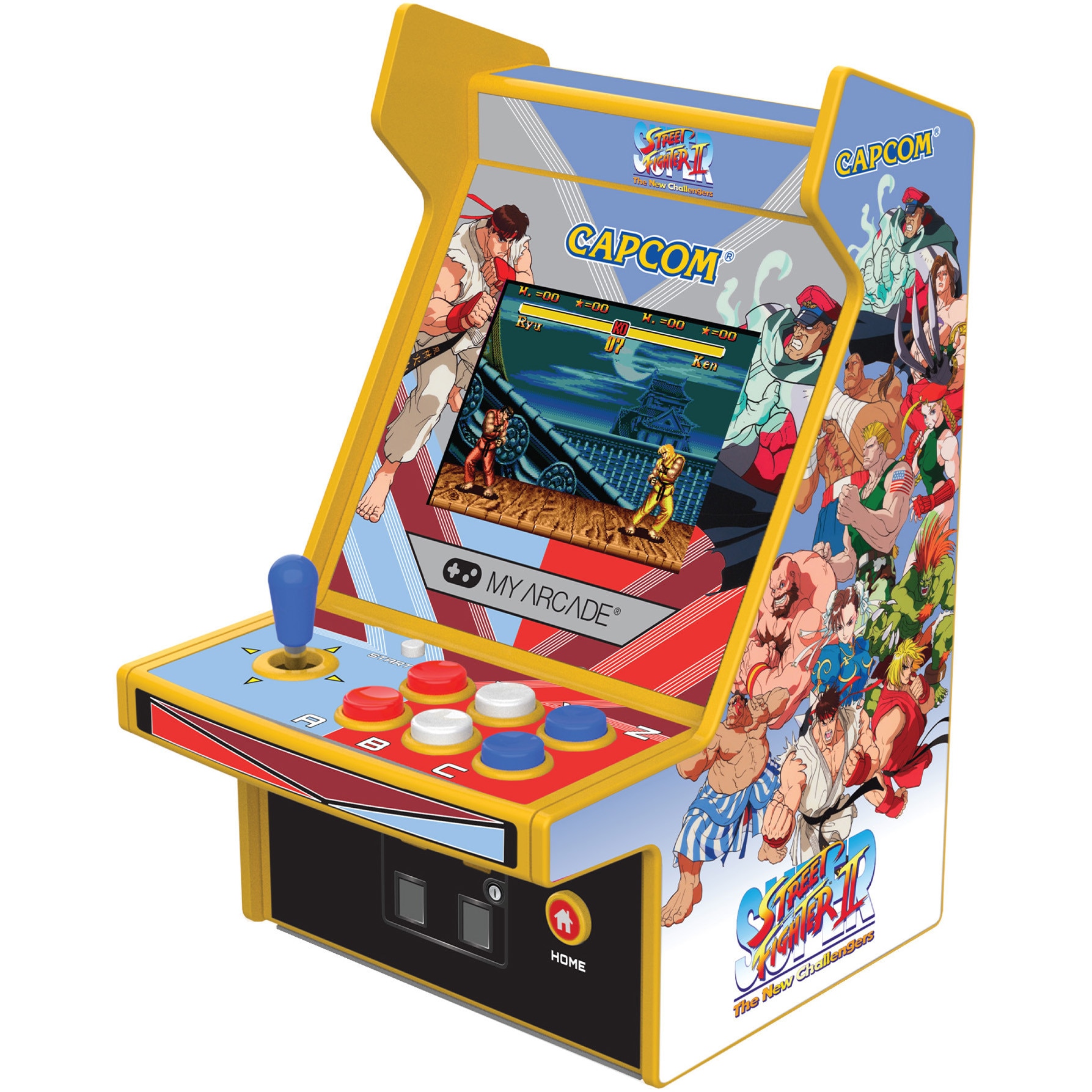 Consola portabila My Arcade Micro Player Pro 6.7" Super Street Fighter II Portable Retro Arcade, 2 Jocuri