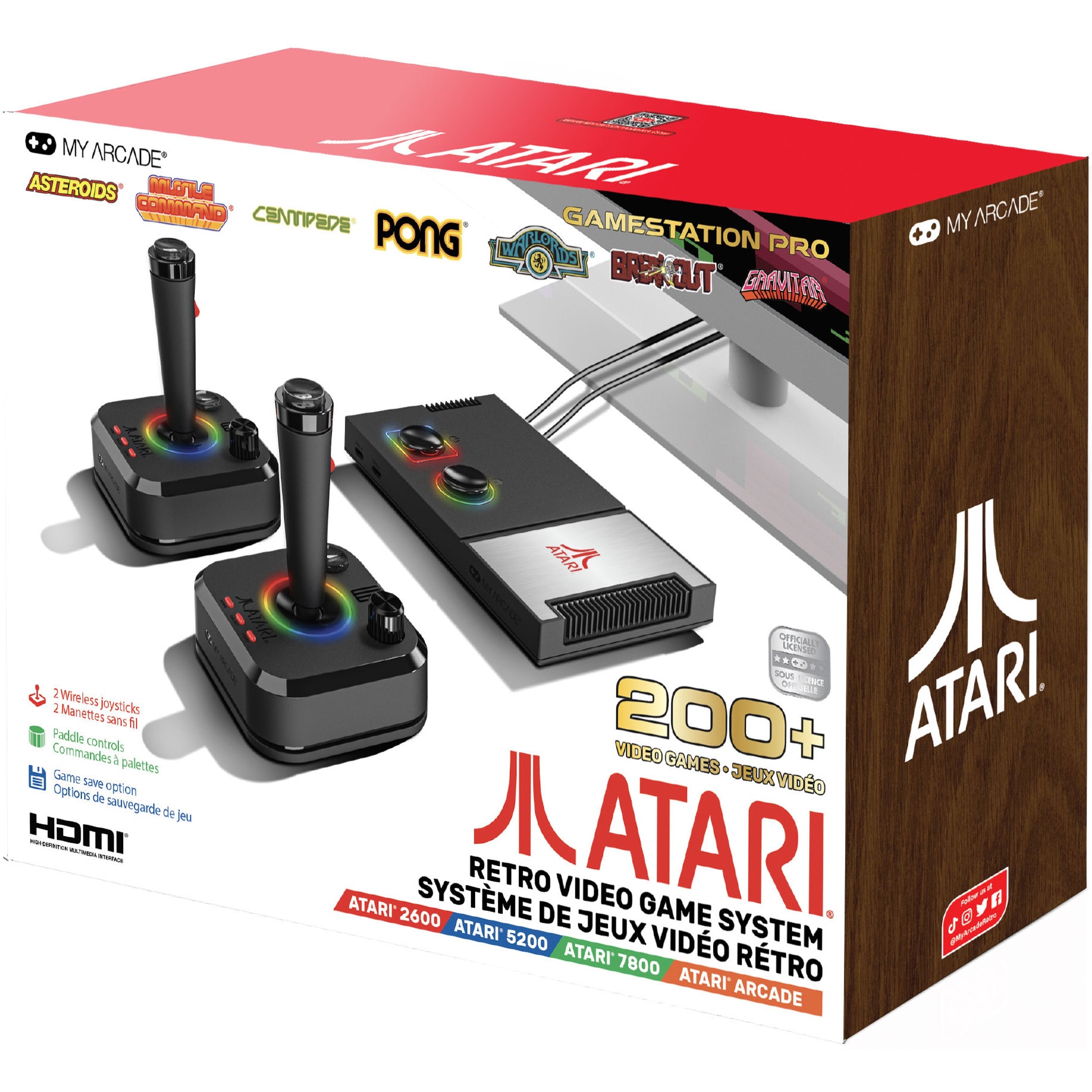 Consola portabila My Arcade Gamestation Pro Atari Retro Video Game System, peste 200 Jocuri