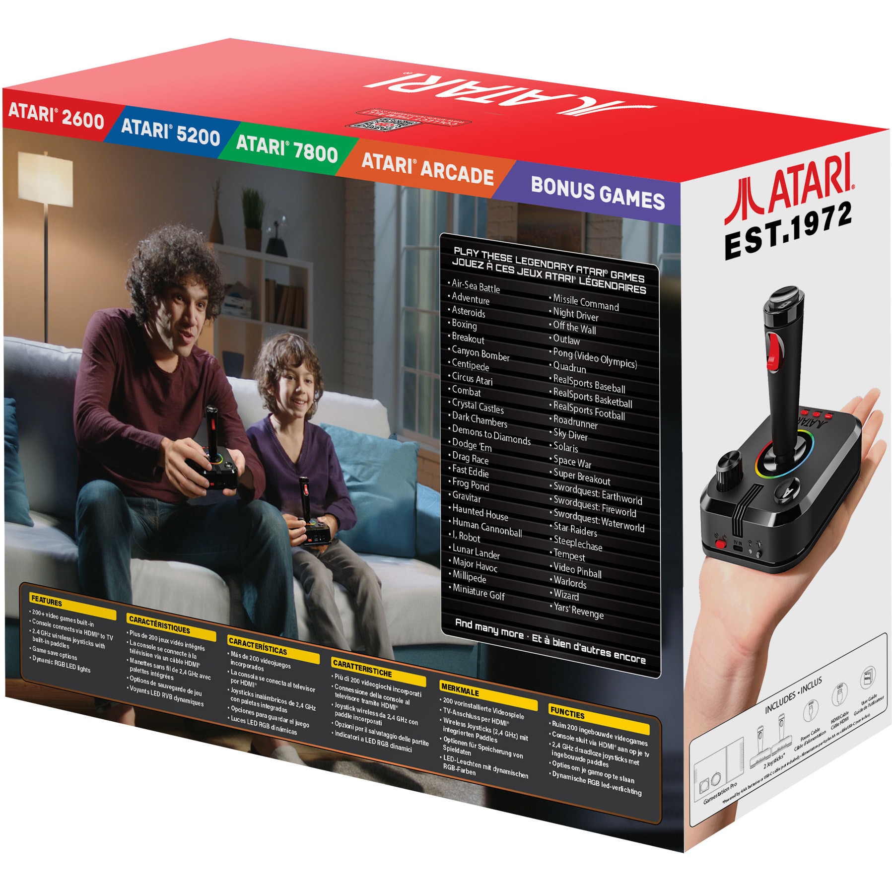 Consola portabila My Arcade Gamestation Pro Atari Retro Video Game System, peste 200 Jocuri