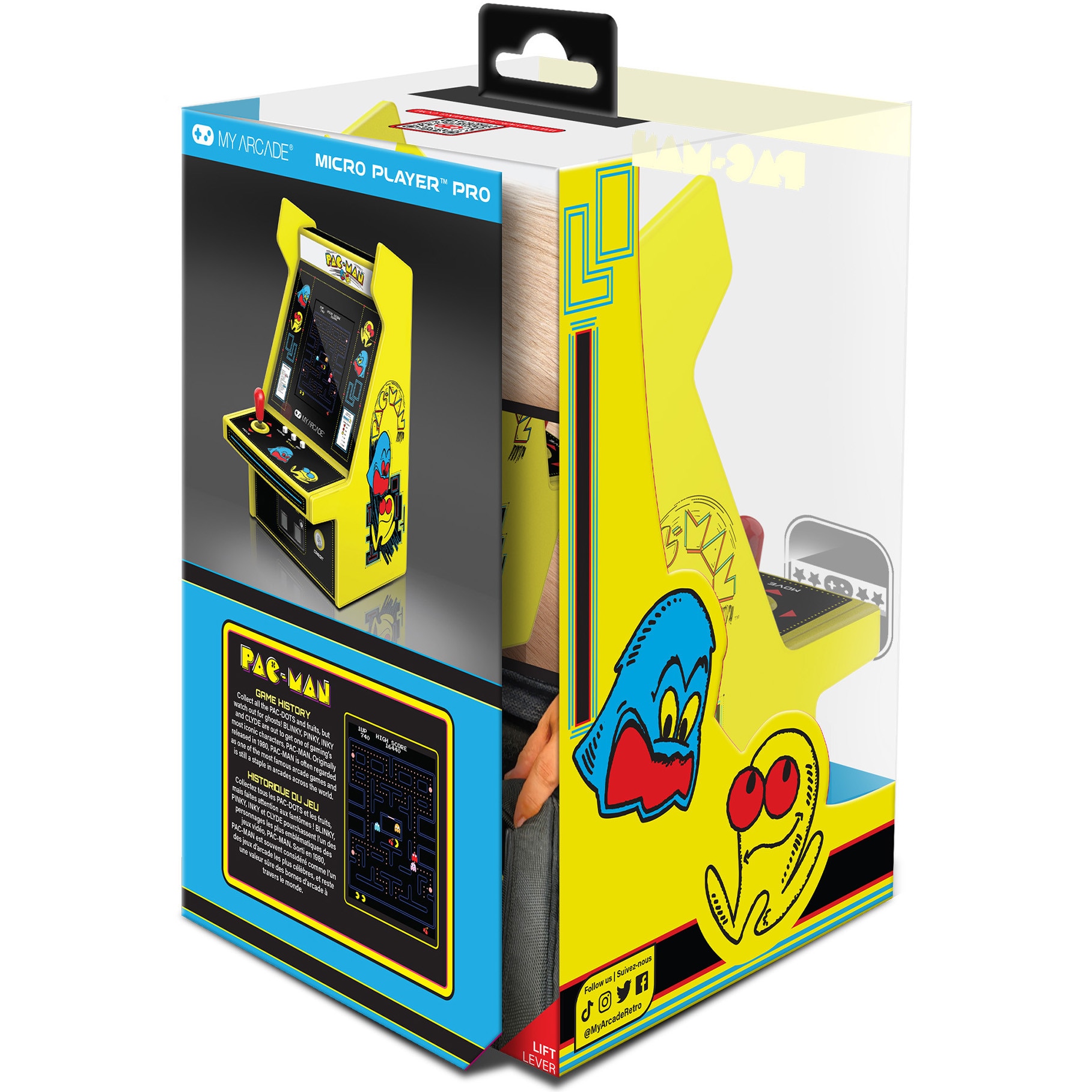 Consola portabila My Arcade Micro Player Pro 6.7" PacMan Portable Retro Arcade