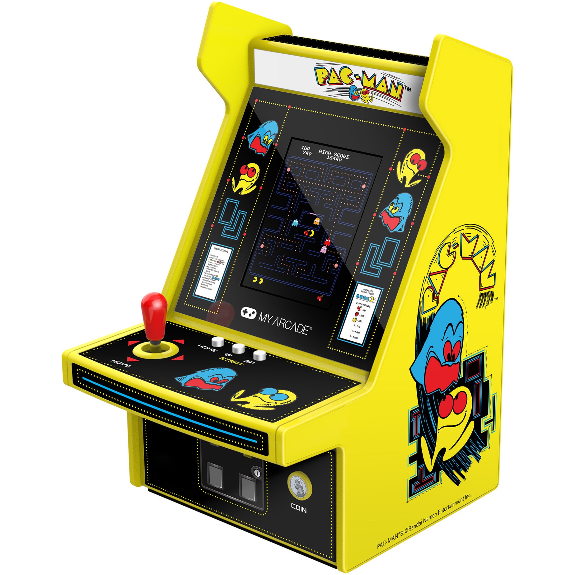 Consola portabila My Arcade Micro Player Pro 6.7" PacMan Portable Retro Arcade