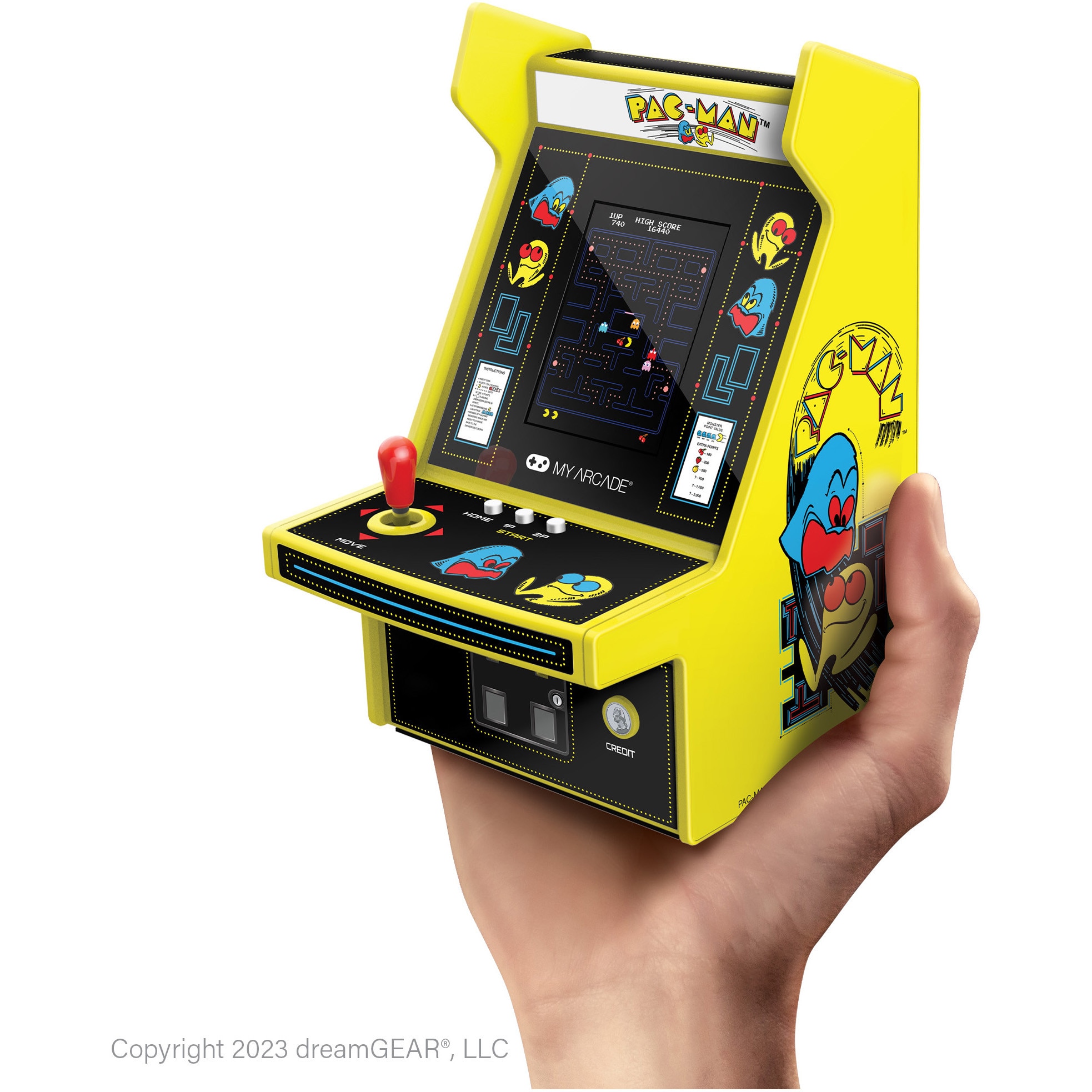 Consola portabila My Arcade Micro Player Pro 6.7" PacMan Portable Retro Arcade