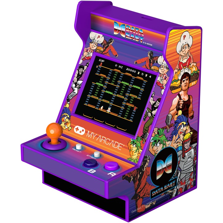 Consola portabila My Arcade Nano Player 4.5" Data East Hits Collectible Retro, 208 Jocuri