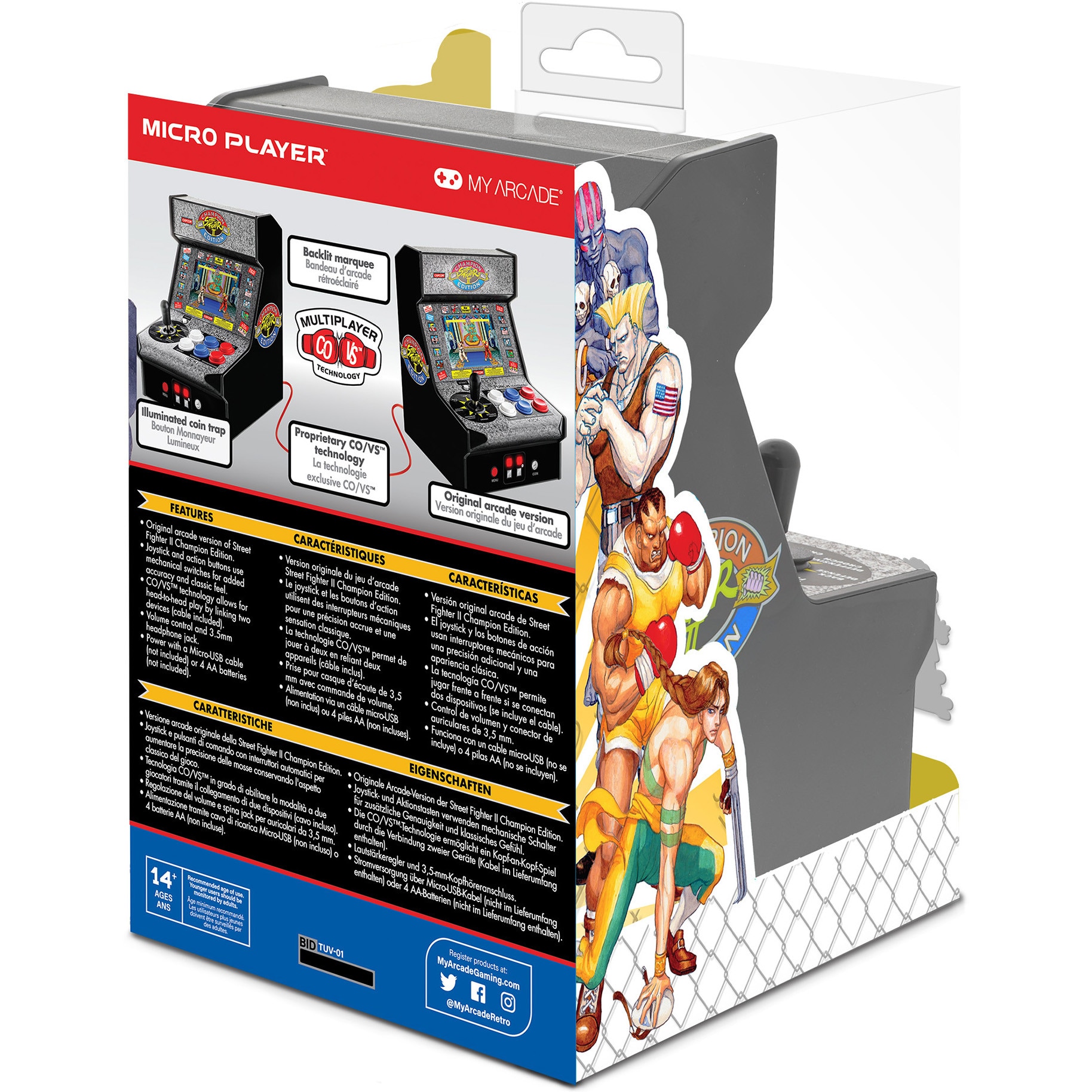 Consola portabila My Arcade Micro Player 7.5" Street Fighter II Champion Edition Collectible Retro