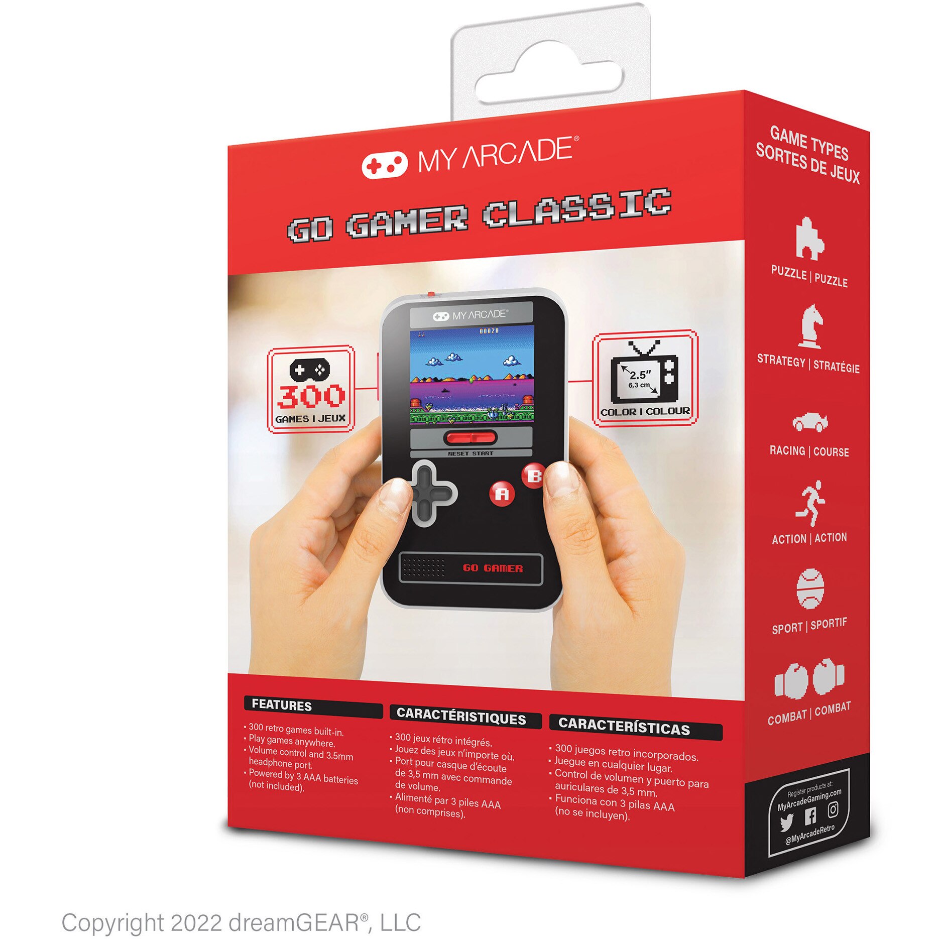 Consola portabila My Arcade Go Gamer Classic, 300 Jocuri