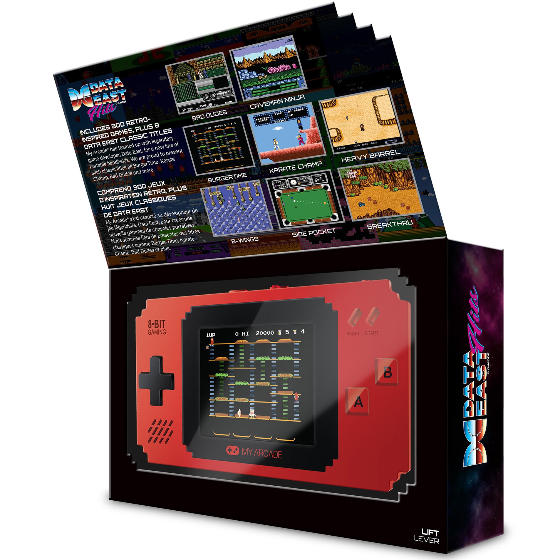 Consola portabila My Arcade Pixel Player, 308 Jocuri