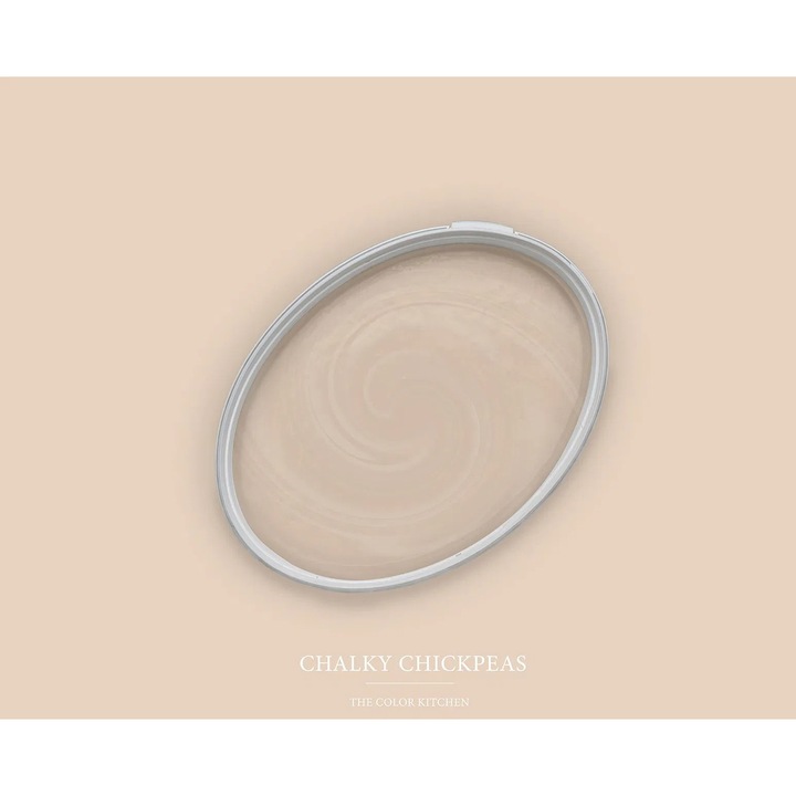 Vopsea lavabila de interior, The Color Kitchen, bej mat, 2.5L, aplicare curata fara stropi, rezistenta la abraziune umeda