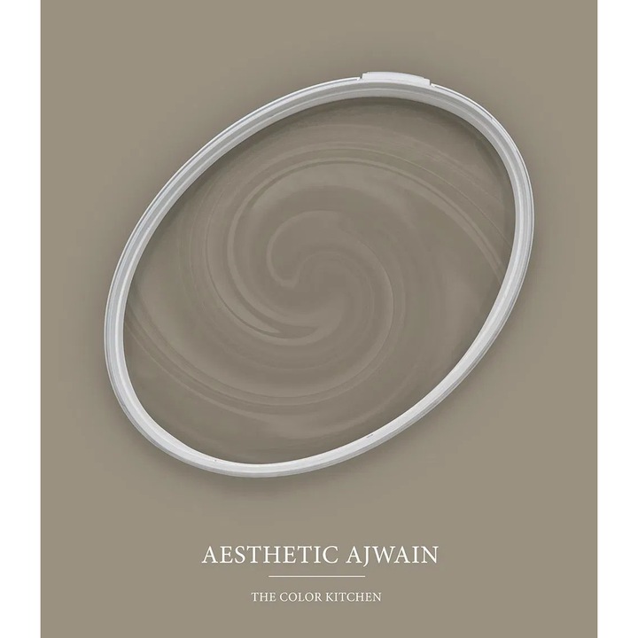 Vopsea lavabila de interior profesionala The Color Kitchen Colour, finisaj mat intens, opacitate intensiva clasa 1, rezistenta la abraziune clasa 2, fara solventi, low-splash, 2.5l, ideala pentru living, dormitor si spatii rustice/moderne, maro