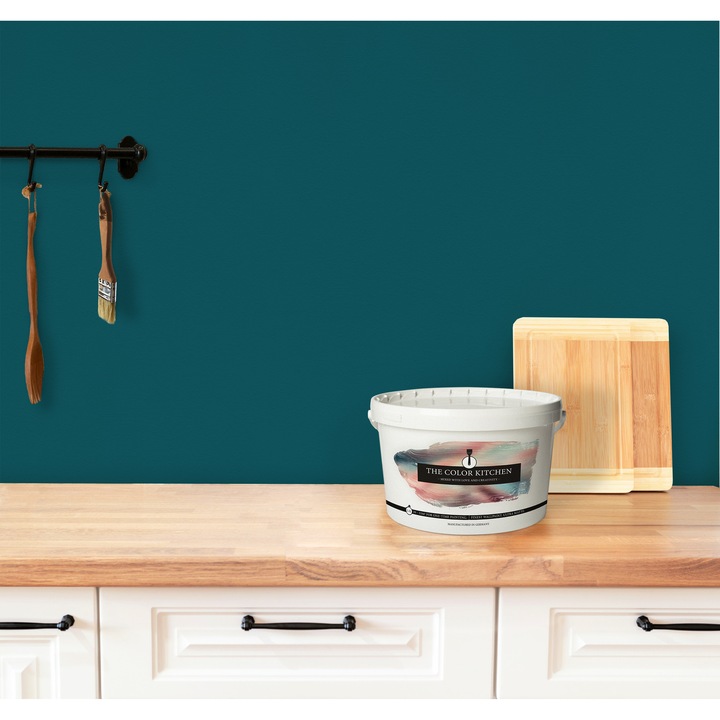 Vopsea Lavabila De Interior, Tck, The Color Kitchen, 2,5 L, Verde, Usor De Curatat, 20-22 M², Acoperire In Strat Unic, Finisaj Mat, Anti-Stropire