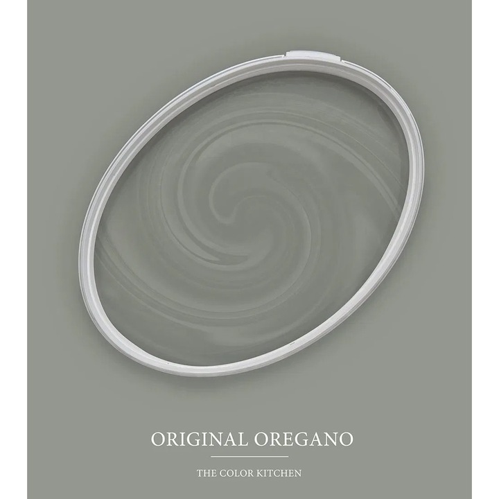 Vopsea lavabila de interior The Color Kitchen Colour, dispersie pe baza de apa, finisaj mat, acoperire clasa 1, rezistenta la abraziune umeda clasa 2, lavabila, fara solventi, aplicare curata fara stropi, 2.5L, gri