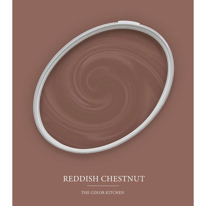 Vopsea lavabila de interior profesionala The Color Kitchen Colour, dispersie pe baza de apa, finisaj mat, acoperire clasa 1, rezistenta la abraziune umeda clasa 2, lavabila, fara solventi, aplicare uniforma fara stropi, 5L, rosu