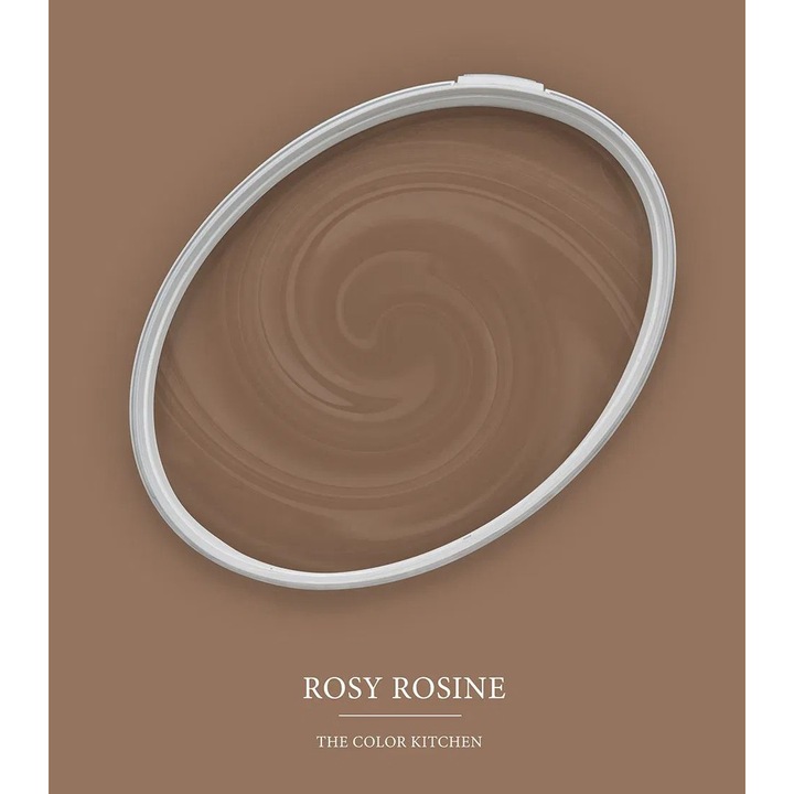 Vopsea lavabila de interior The Color Kitchen Colour, dispersie pe baza de apa, finisaj mat, acoperire clasa 1, rezistenta la abraziune umeda clasa 2, lavabila, fara solventi, aplicare uniforma fara stropi, 5L, maro