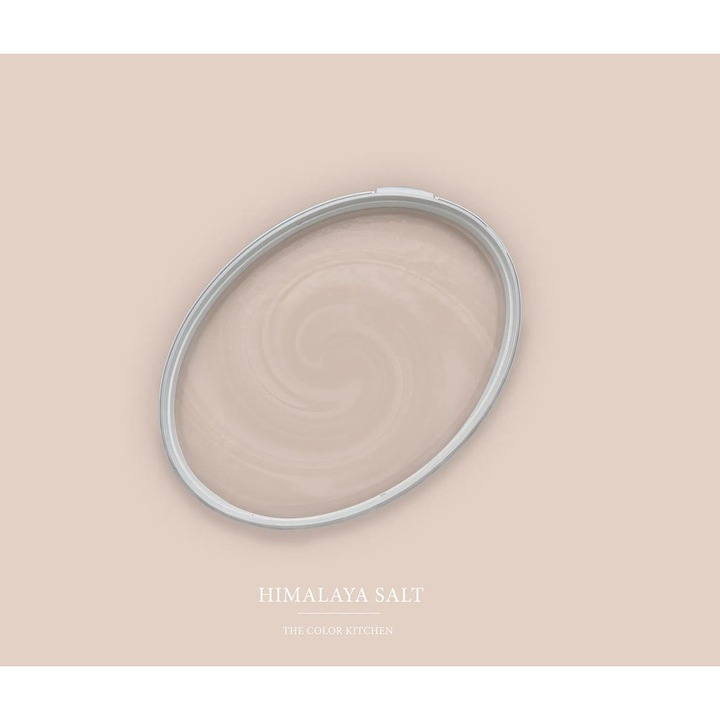 Vopsea lavabila de interior The Color Kitchen Colour, dispersie pe baza de apa, finisaj mat, acoperire clasa 1, rezistenta la abraziune umeda clasa 2, lavabila, fara solventi, aplicare uniforma fara stropi, 5L, bej