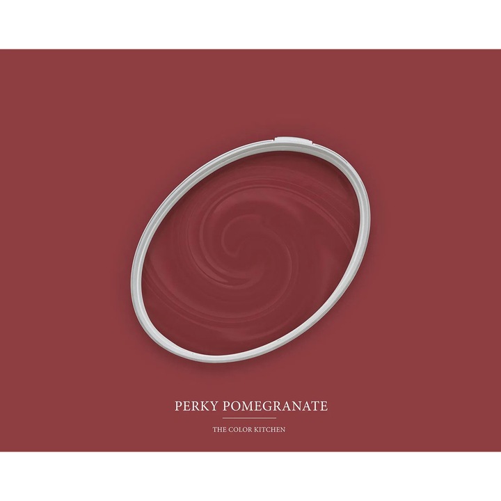 Vopsea lavabila de interior, The Color Kitchen, rosu mat, 5L, aplicare curata fara stropi, rezistenta la abraziune umeda clasa 2