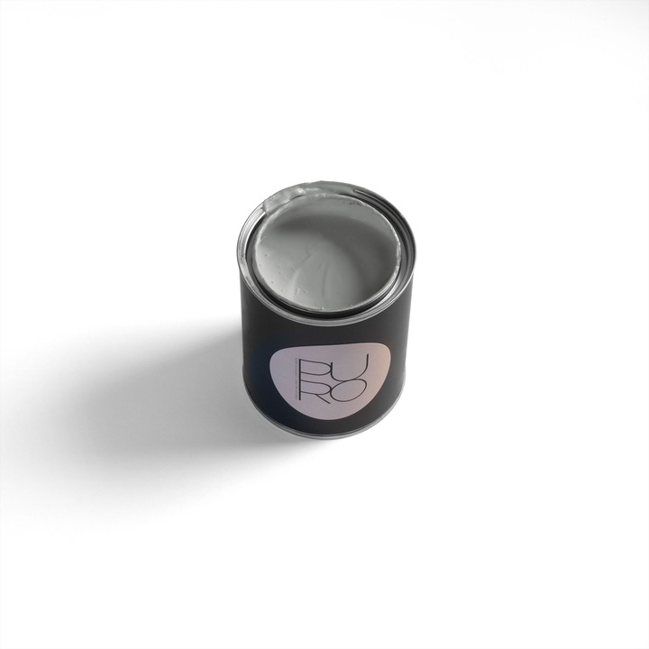 Vopsea lavabila de interior profesionala PURO Colour PURO, finisaj mat elegant, acoperire clasa 1, rezistenta la abraziune clasa 2, fara solventi, low-splash, 5l, ideala pentru living, birou si spatii moderne, gri