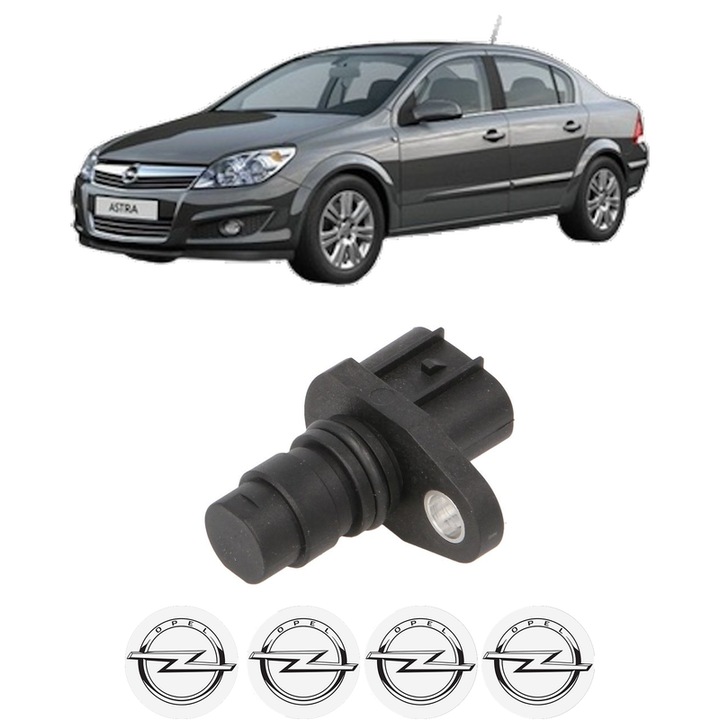 Senzor impulsuri arbore cotit OPEL ASTRA H Saloon (A04) 1.7 CDTi (L69) din 2007-2010 KW 74 CP 101 CMC 1686, pentru pornire auto, Bosch, 4x Stickere auto cu OPEL