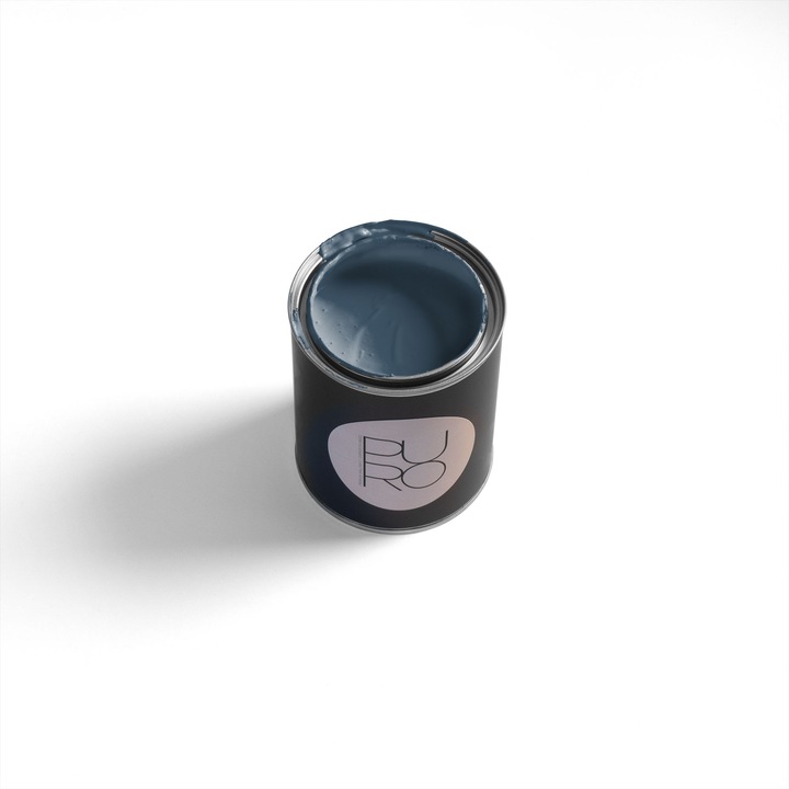 Vopsea lavabila de interior profesionala puro colour puro, finisaj mat elegant, acoperire clasa 1, rezistenta la abraziune clasa 2, fara solventi, low-splash, 2.5l, ideala pentru living, dormitor si birou, albastru