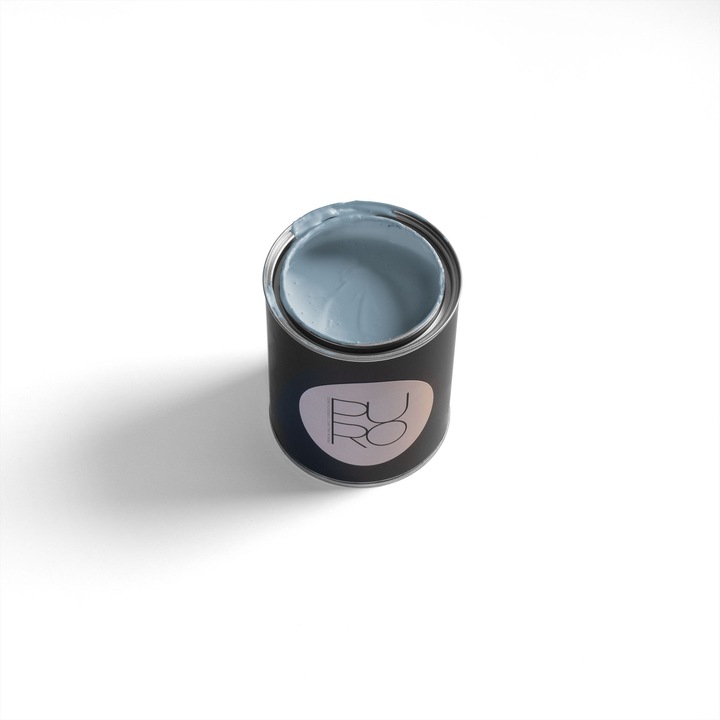 Vopsea lavabila de interior profesionala puro colour puro, finisaj mat elegant, acoperire clasa 1, rezistenta la abraziune clasa 2, fara solventi, low-splash, 1l, ideala pentru living, dormitor si birou, albastru