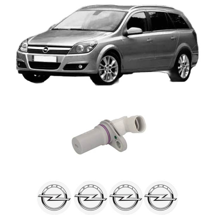 Senzor impulsuri arbore cotit OPEL ASTRA H Estate (A04) 1.9 CDTI 16V (L35) din 2004-2010 KW 88 CP 120 CMC 1910, pentru pornire auto, Bosch, 4x Stickere auto cu OPEL