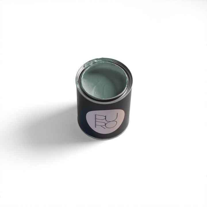 Vopsea lavabila de interior profesionala puro colour puro, finisaj mat elegant, acoperire clasa 1, rezistenta la abraziune clasa 2, fara solventi, low-splash, 1l, ideala pentru living, dormitor si birou, verde