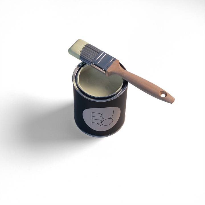 Vopsea lavabila de interior profesionala PURO Colour, pe baza de apa, finisaj mat, acoperire clasa 1, lavabila, fara solventi, aplicare curata fara stropi, 2.5L, verde