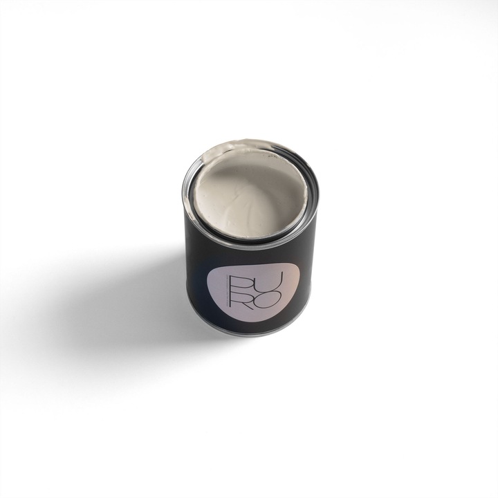 Vopsea lavabila de interior PURO, profesionala, de dispersie, finisaj mat, lavabila si fara solventi, aplicare uniforma, 5L, bej