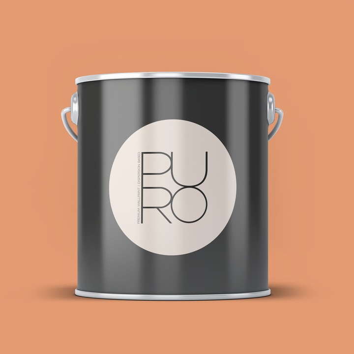 Vopsea lavabila de interior profesionala pe baza de dispersie in apa, finisaj mat, acoperire clasa 1, rezistenta la abraziune umeda clasa 2, lavabila si fara solventi, aplicare uniforma fara stropi, 5L, portocaliu