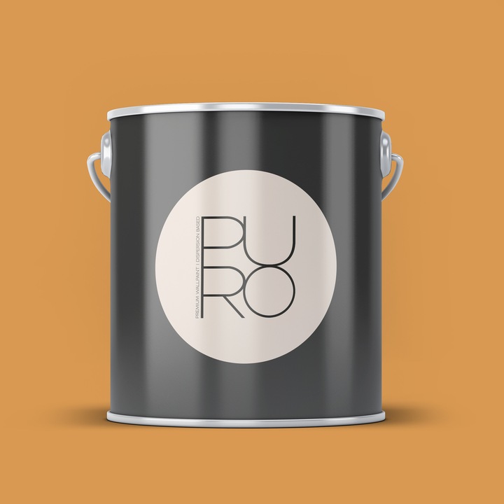 Vopsea lavabila de interior profesionala pe baza de dispersie in apa, finisaj mat, acoperire clasa 1, rezistenta la abraziune umeda clasa 2, lavabila si fara solventi, aplicare uniforma fara stropi, 5L, portocaliu