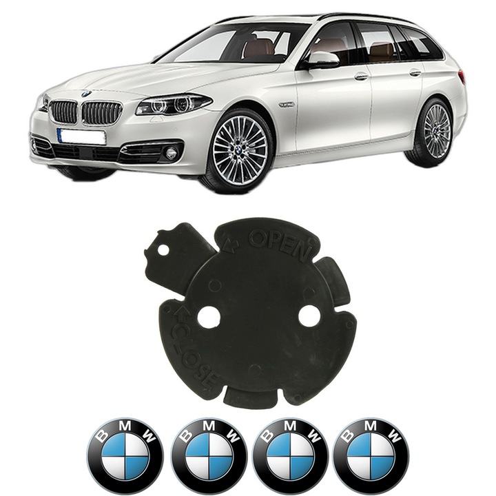 Carcasa cutie viteze BMW Seria 5 Touring (F11) din 2009-2017, protectie auto, plastic, 4x Stickere auto cu BMW