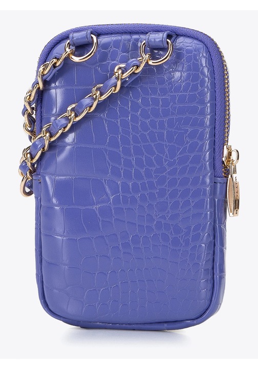 Дамска чанта WITTCHEN, мини чанта от еко кожа, виолетова, с верижка, малки размери