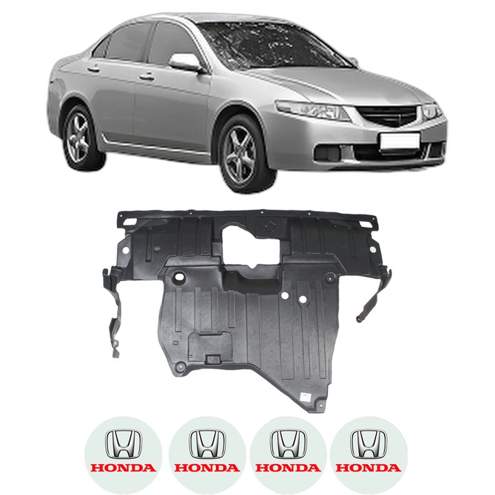 Scut motor HONDA ACCORD VII (CL, CN) din 1991-1996, protectie auto, plastic, 4x Stickere auto cu HONDA