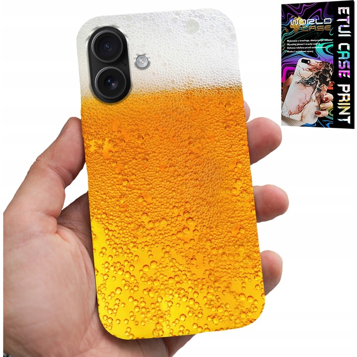 Telefontok, World Case, iPhone 16 Plus, szilikon, sörnyomtatás, többszínű
