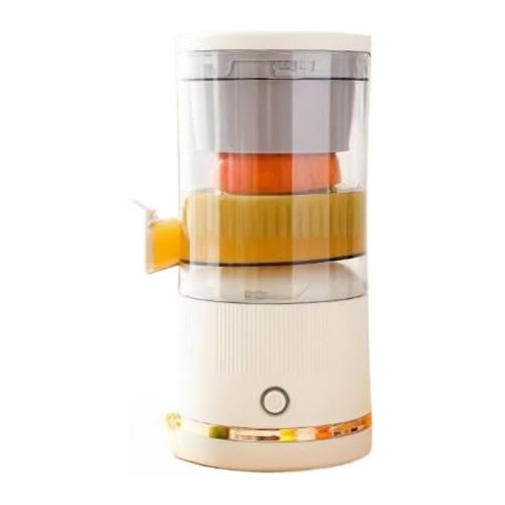 Storcator de fructe portabil, multifunctional, alb, 11x11x23cm