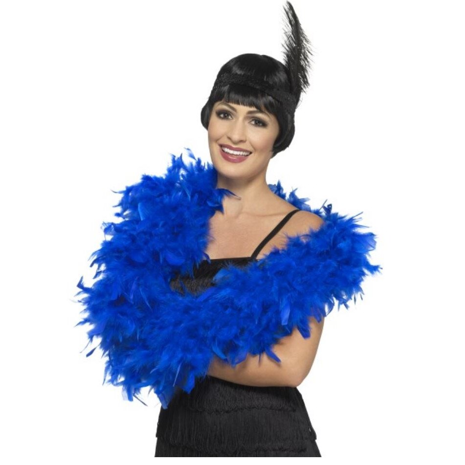 Sirag fulgi boa albastru royal 80g 180cm