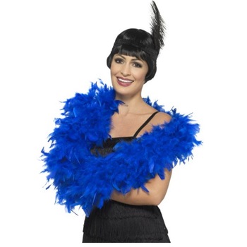 Sirag fulgi boa albastru royal 80g 180cm Sirag fulgi boa albastru royal 80g 180cm