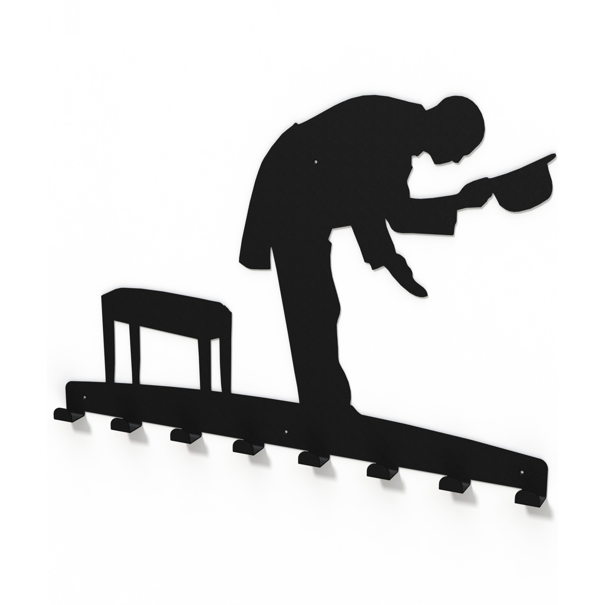 Cuier metalic REVERENTA -model 4083 Negru