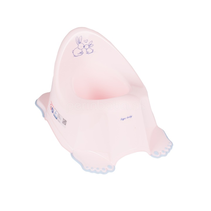 Csúszásgátló bili Pink Rabbit gyerekeknek, babáknak