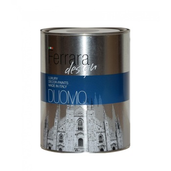Vopsea decorativa perlata Duomo, Ferrara Design, culoare aurie, pe baza de apa, pentru interior, 1 L Vopsea decorativa perlata Duomo, Ferrara Design, culoare aurie, pe baza de apa, pentru interior, 1 L