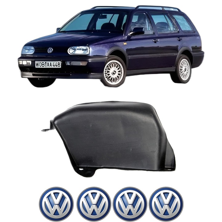 Scut motor Volkswagen GOLF Van III Variant (1H5) din 1993-1999, protectie auto, plastic, 4x Stickere auto cu Volkswagen