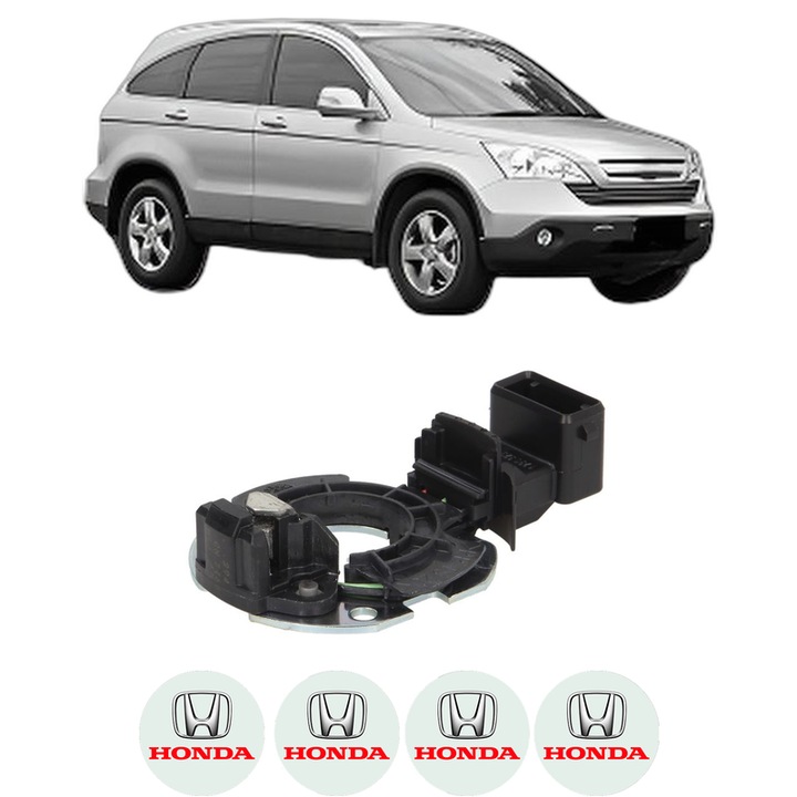 Senzor impulsuri arbore cotit HONDA CR-V III (RE_) 2.4 (RE3) din 2006 KW 124 CP 168 CMC 2354, pentru pornire auto, Bosch, 4x Stickere auto cu HONDA