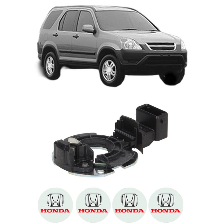 Senzor impulsuri arbore cotit HONDA CR-V II (RD_) 2.0 (RD5) din 2001-2007 KW 110 CP 150 CMC 1998, pentru pornire auto, Bosch, 4x Stickere auto cu HONDA