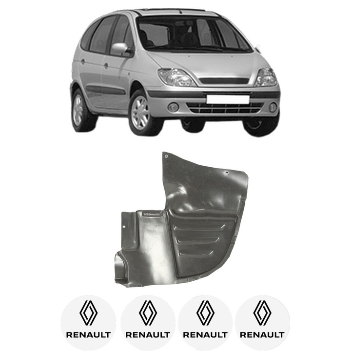 Scut bara RENAULT SCENIC I MPV (JA0/1_, FA0_) din 1999-2003, protectie auto, plastic, 4x Stickere auto cu RENAULT