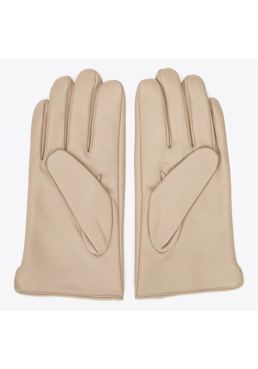 Manusi izolante pentru barbati, din piele naturala, bej, piele naturala, bej, marimea S