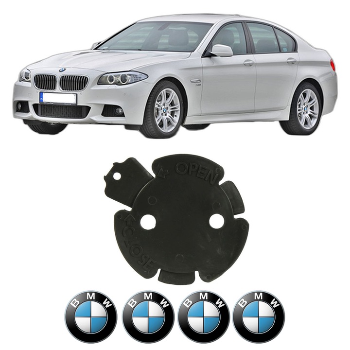 Carcasa cutie viteze BMW Seria 5 (F10) din 2009-2016, protectie auto, plastic, 4x Stickere auto cu BMW