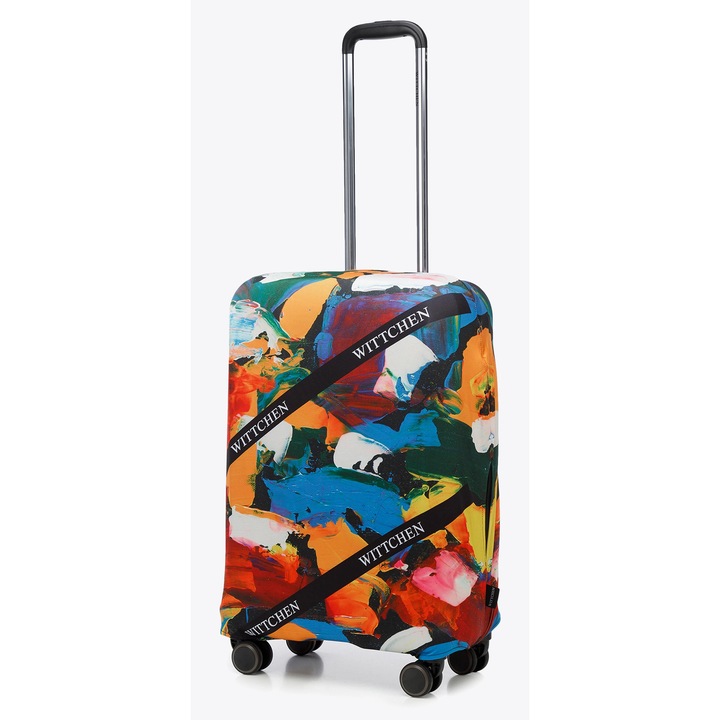 Husa pentru valiza medie WITTCHEN, poliester, 68x47x25cm, deschidere pentru maner telescopic, elastica