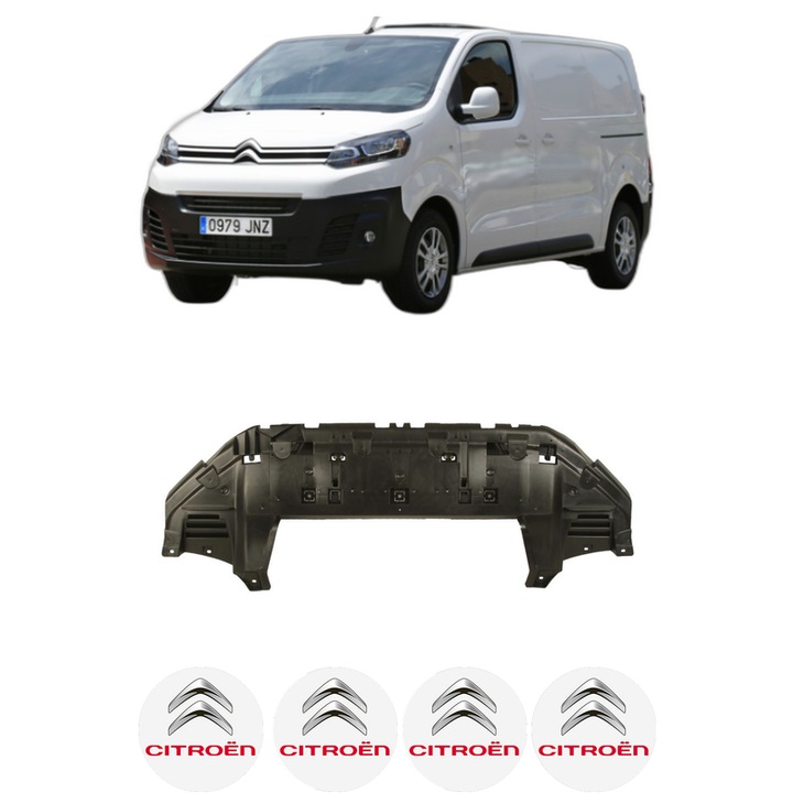 Scut bara CITROEN JUMPY III Van (V_) din 2009-2010, protectie auto, plastic, 4x Stickere auto cu CITROEN