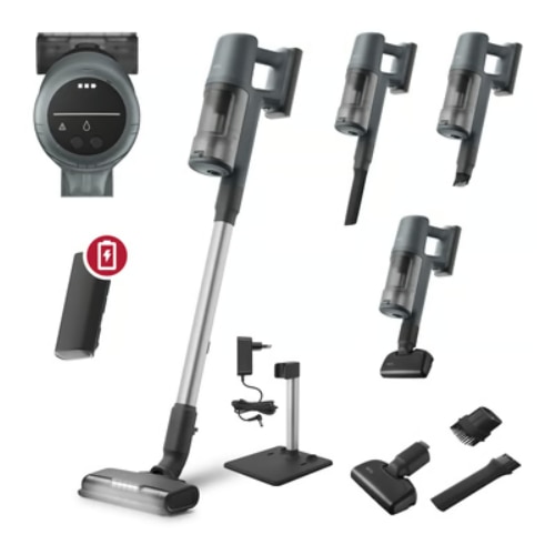 Aspirator fara fir AEG AP61AB21EX 6000, 21.6 V, timp de functionare de pana la 100 de minute cu baterie inlocuibila inclusa