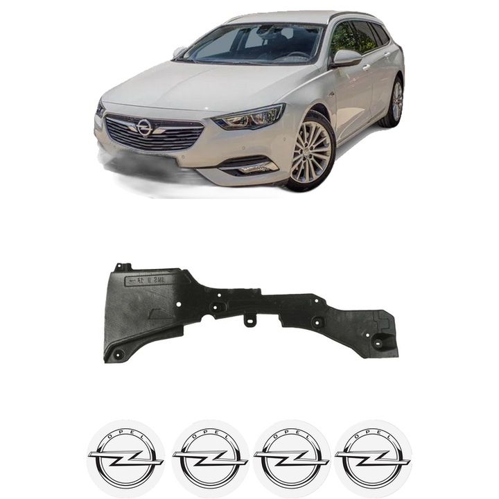 Scut motor OPEL INSIGNIA B Country Tourer (Z18) din 2017, protectie auto, plastic, 4x Stickere auto cu OPEL
