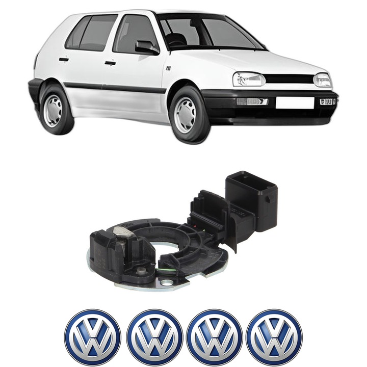 Senzor impulsuri arbore cotit Volkswagen GOLF III (1H1) 2.0 GTI 16V din 1992-1997 KW 110 CP 150 CMC 1984, pentru pornire auto, Bosch, 4x Stickere auto cu Volkswagen